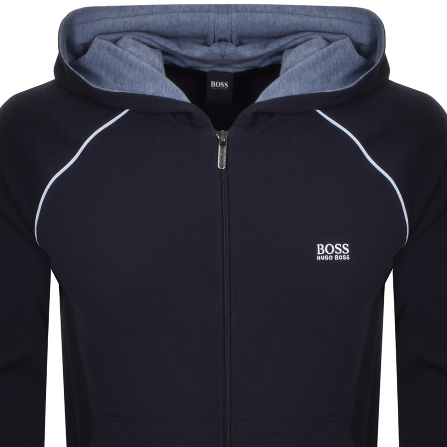 Alternative Image for ProductBOSS Bodywear Lounge Full Zip Hoodie Navy2